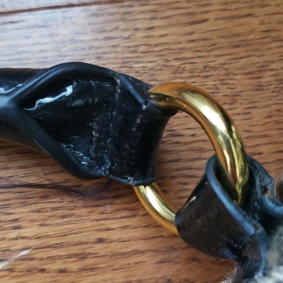 Animal PRINTS bag with gold hardware. Gently used. - Picture 4 of 12